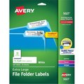 Avery Extra Large Filing Labels, 15/16"x3-7/16", 450/PK, White PK AVE5027